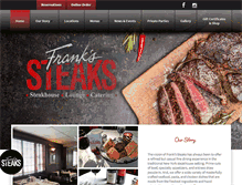 Tablet Screenshot of frankssteaks.com